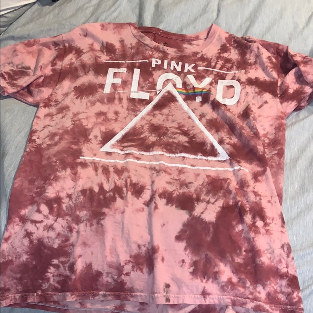 •Pink Floyd• pink tie dye tee shirt